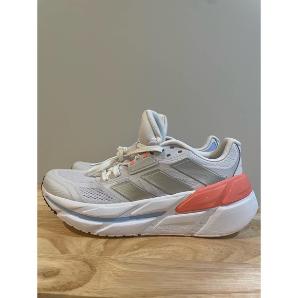 adidas Adistar CS Women’s Running Shoes White Run Sport Sneakers HP5656 Size 11 - Picture 1 of 8